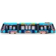 Tramvai Dickie Toys Siemens City Tram 41,5 cm albastru