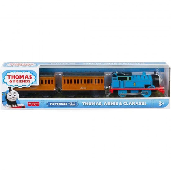 Locomotiva motorizata Thomas cu 2 vagoane Annie si Clarabel