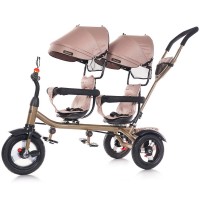 Tricicleta gemeni Chipolino 2Play Golden Beige