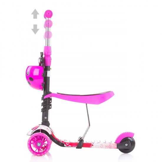 Trotineta Chipolino Kiddy Evo 3 in 1 cu maner Lollipop