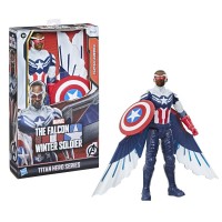 Figurina Captain America Sam Wilson Avengers Titan Hero 30 cm