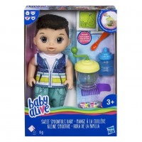 Papusa Baby Alive Baietel Brunet