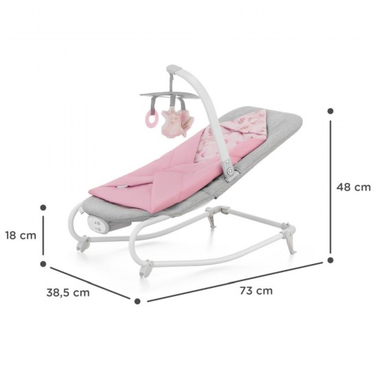 Balansoar bebelusi Kinderkraft Felio 2 Peony Rose