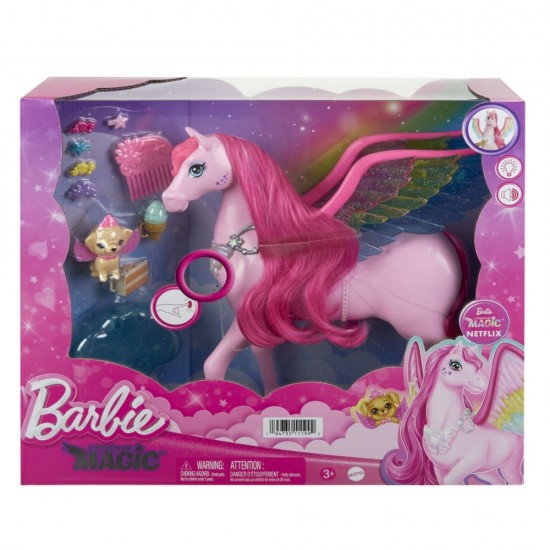 Calut Pegasus Barbie cu accesorii