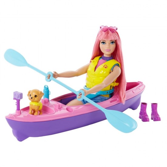 Papusa Barbie Camping Daisy cu accesorii