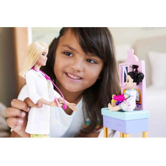 Set papusa Barbie Cariere - Doctor pediatru