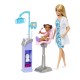 Set mobilier cu papusa Barbie doctor stomatolog blonda