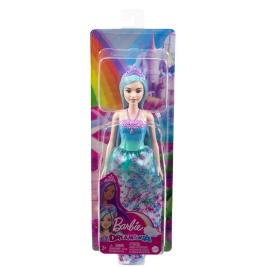 Papusa Barbie Dreamtopia printesa cu par albastru