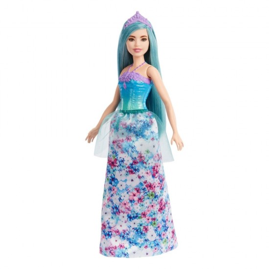 Papusa Barbie Dreamtopia printesa cu par albastru