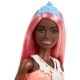 Papusa Barbie Dreamtopia printesa cu par corai