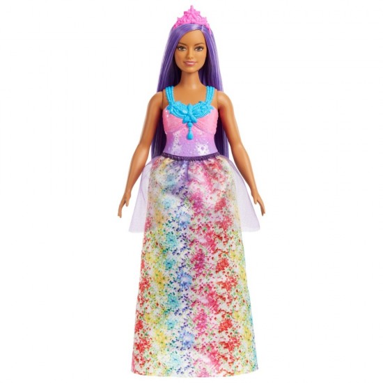 Papusa Barbie Dreamtopia printesa cu par mov