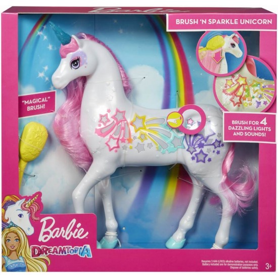 Unicorn Barbie Dreamtopia cu lumini si sunete