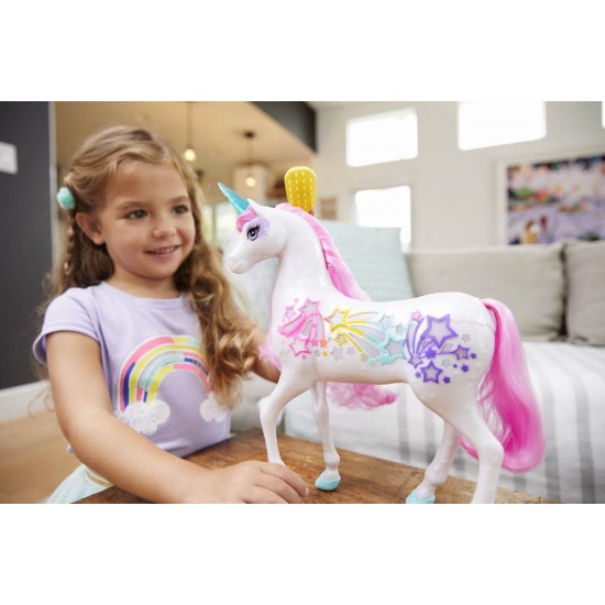 Unicorn Barbie Dreamtopia cu lumini si sunete