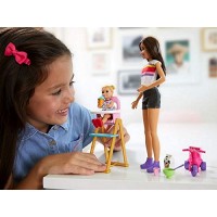 Set de joaca Barbie Family - Mamica si bebelus