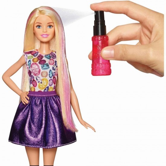 Papusa Barbie Fashionistas cu accesorii de machiaj