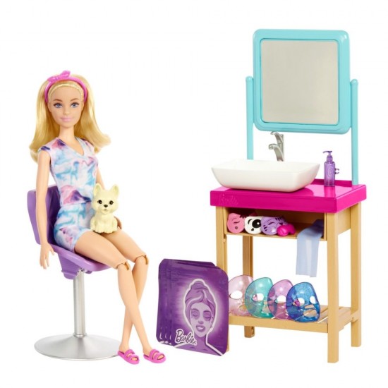 Set de joaca Barbie - Salonul de cosmetica