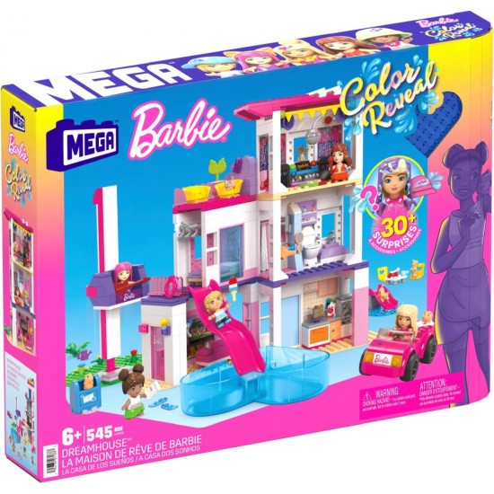 Set de joaca Barbie Mega Bloks Dreamhouse Color Reveal 