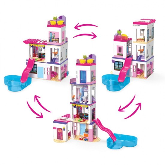 Set de joaca Barbie Mega Bloks Dreamhouse Color Reveal 