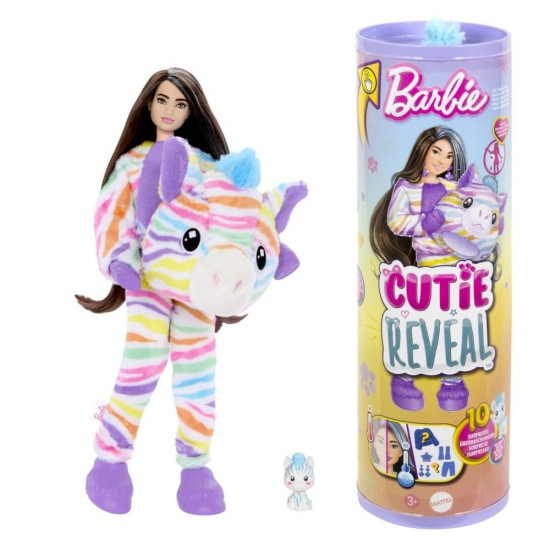 Papusa Barbie Cutie Reveal Zebra