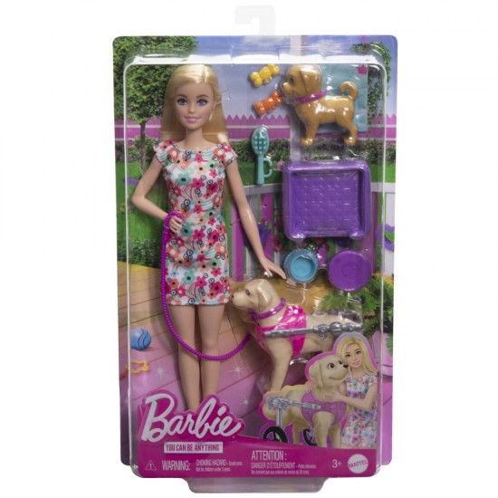 Set papusa Barbie You Can Be cu catelusi