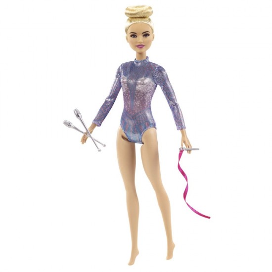 Papusa Barbie You Can Be - Gimnasta blonda