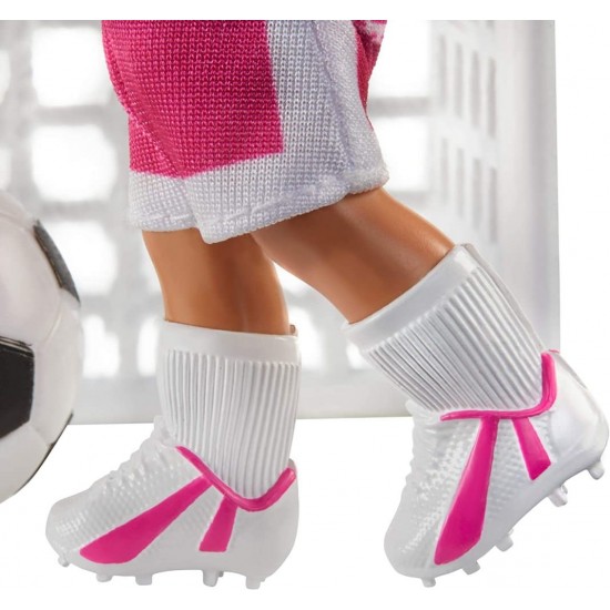 Set papusa bruneta Barbie Cariere - Antrenor de fotbal 