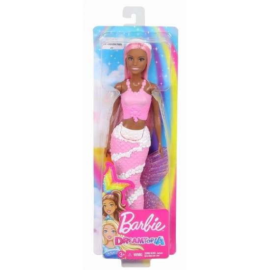 Papusa Barbie Dreamtopia sirena cu corpul violet