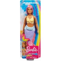 Papusa Barbie Dreamtopia Sirena cu parul mov