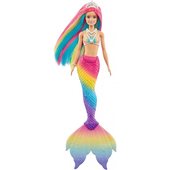 Papusa Barbie Dreamtopia sirena care isi schimba culoarea