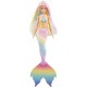 Papusa Barbie Dreamtopia sirena care isi schimba culoarea