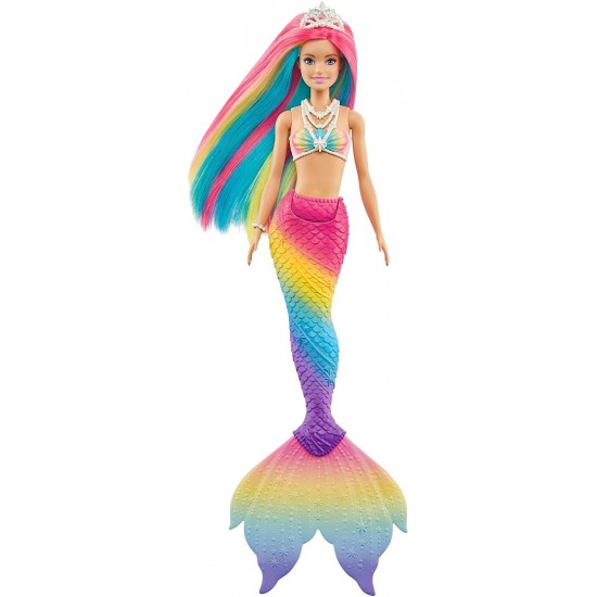 Papusa Barbie Dreamtopia sirena care isi schimba culoarea