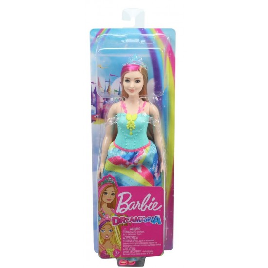 Papusa Barbie Printesa Dreamtopia cu coronita albastra