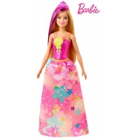 Papusa Barbie Printesa Dreamtopia cu coronita roz
