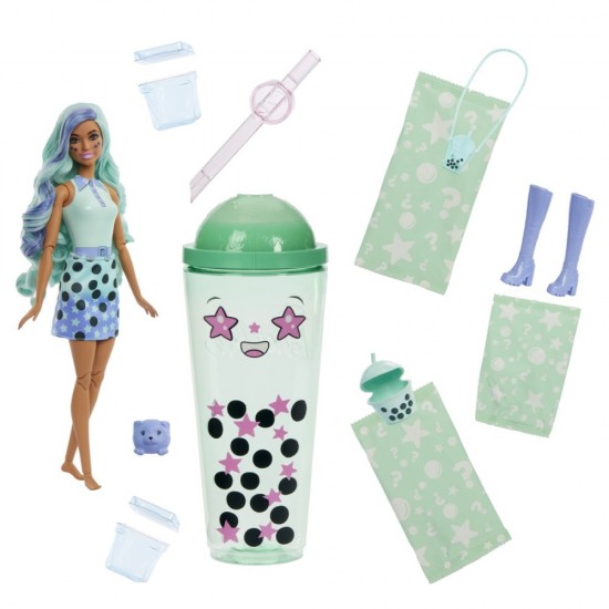 Papusa Barbie Pop Reveal Bubble Green Tea