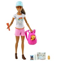 Set de joaca Barbie cu papusa si accesorii drumetie