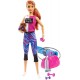 Set de joaca Barbie cu accesorii wellness la sala de sport