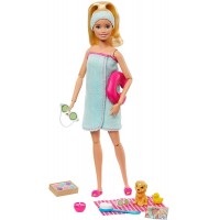 Set de joaca Barbie cu accesorii wellness si spa