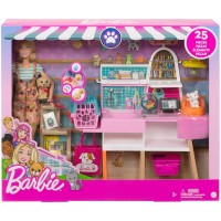 Set de joaca Barbie - Magazin accesorii animalute