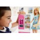 Set papusa Barbie blonda cu mobilier bucatarie