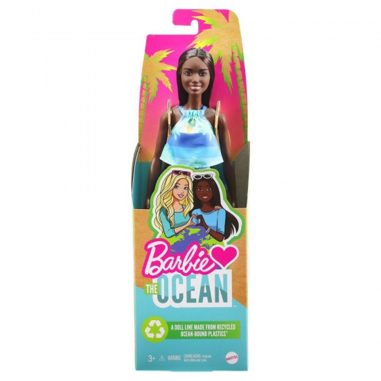 Papusa Barbie Travel bruneta - Aniversare 50 de ani Malibu