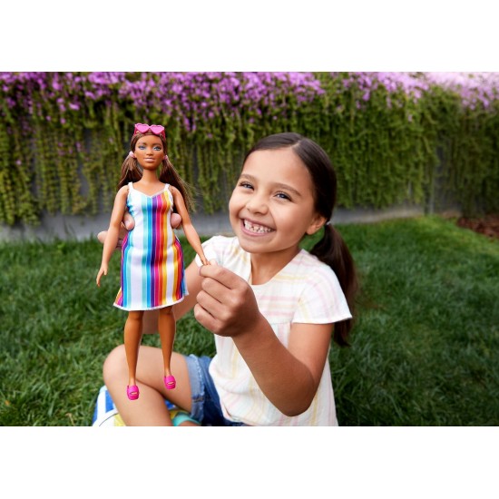 Papusa Barbie Travel satena - Aniversare 50 de ani Malibu