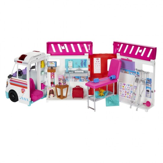 Set de joaca Barbie You Can Be - Masina clinica de ingrijire