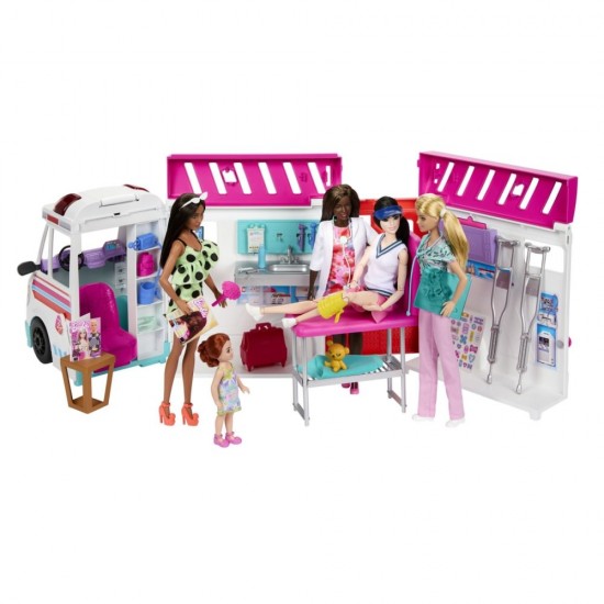 Set de joaca Barbie You Can Be - Masina clinica de ingrijire