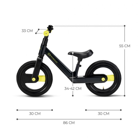 Bicicleta de echilibru Kinderkraft Goswift black