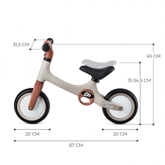 Bicicleta de echilibru Kinderkraft Tove desert beige