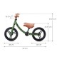 Bicicleta fara pedale Kinderkraft 2Way Next Light Green 12 inch