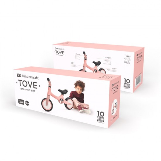 Bicicleta fara pedale Kinderkraft Tove roz