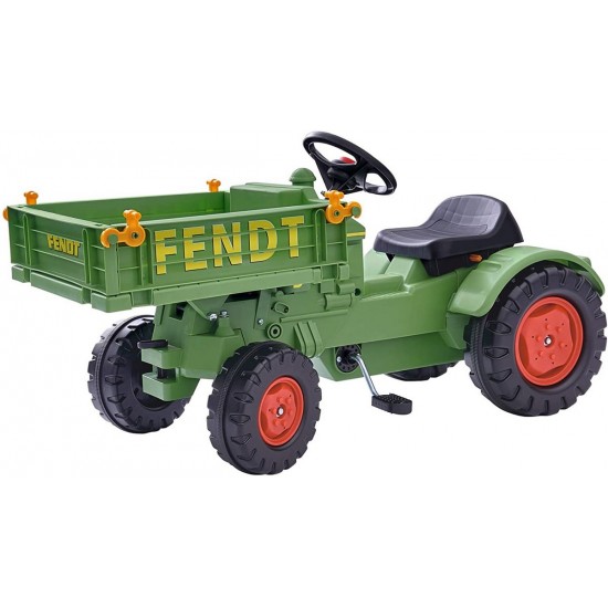 Tractor cu pedale, platforma si claxon Fendt Big