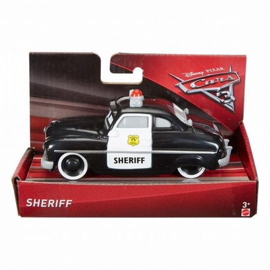 Masinuta macheta Cars 3 Sheriff 12 cm