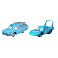 Set 2 masinute metalice Mrs. The King si Dinoco The King Cars 3